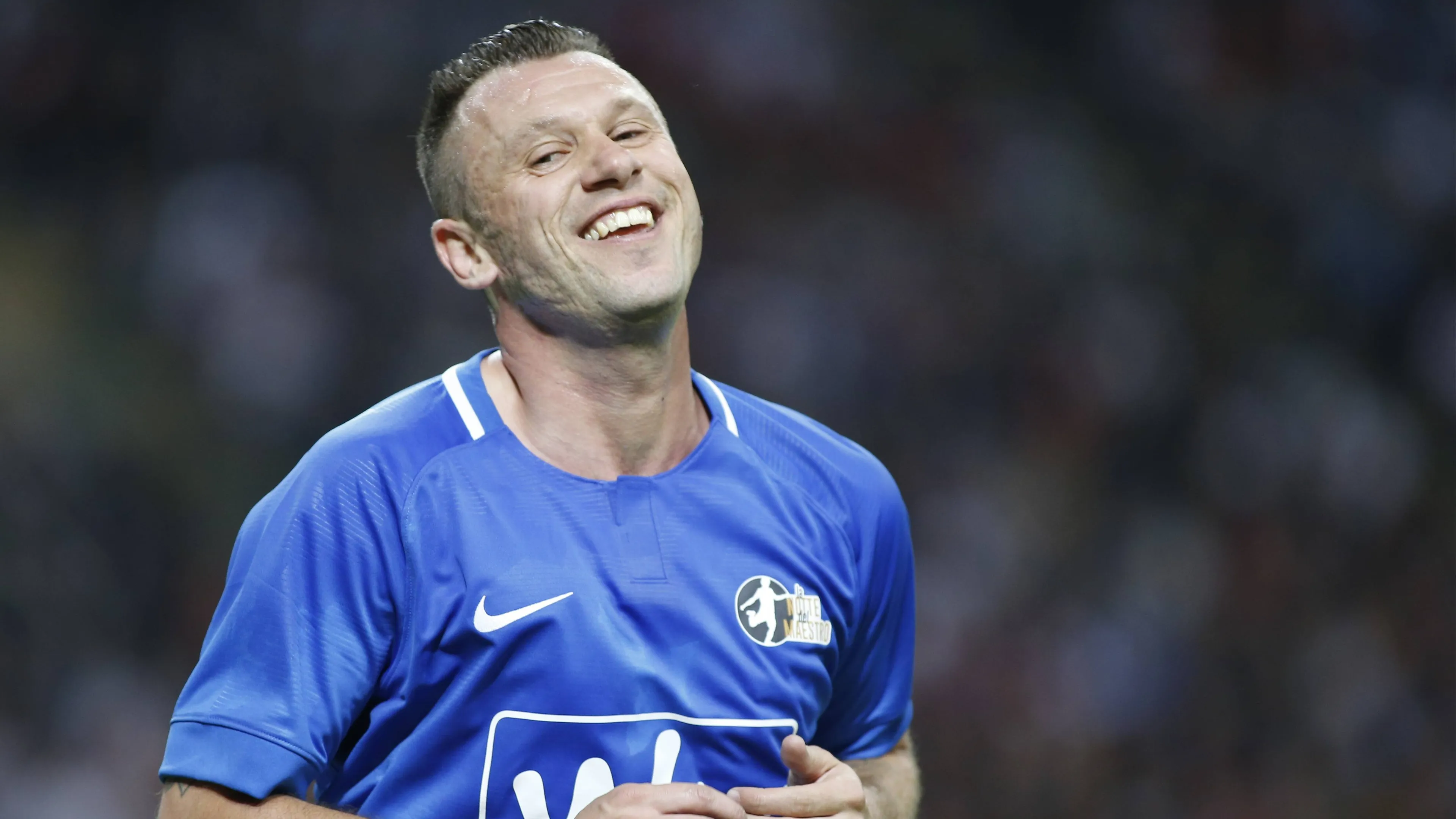 Antonio Cassano in una partita amichevole
