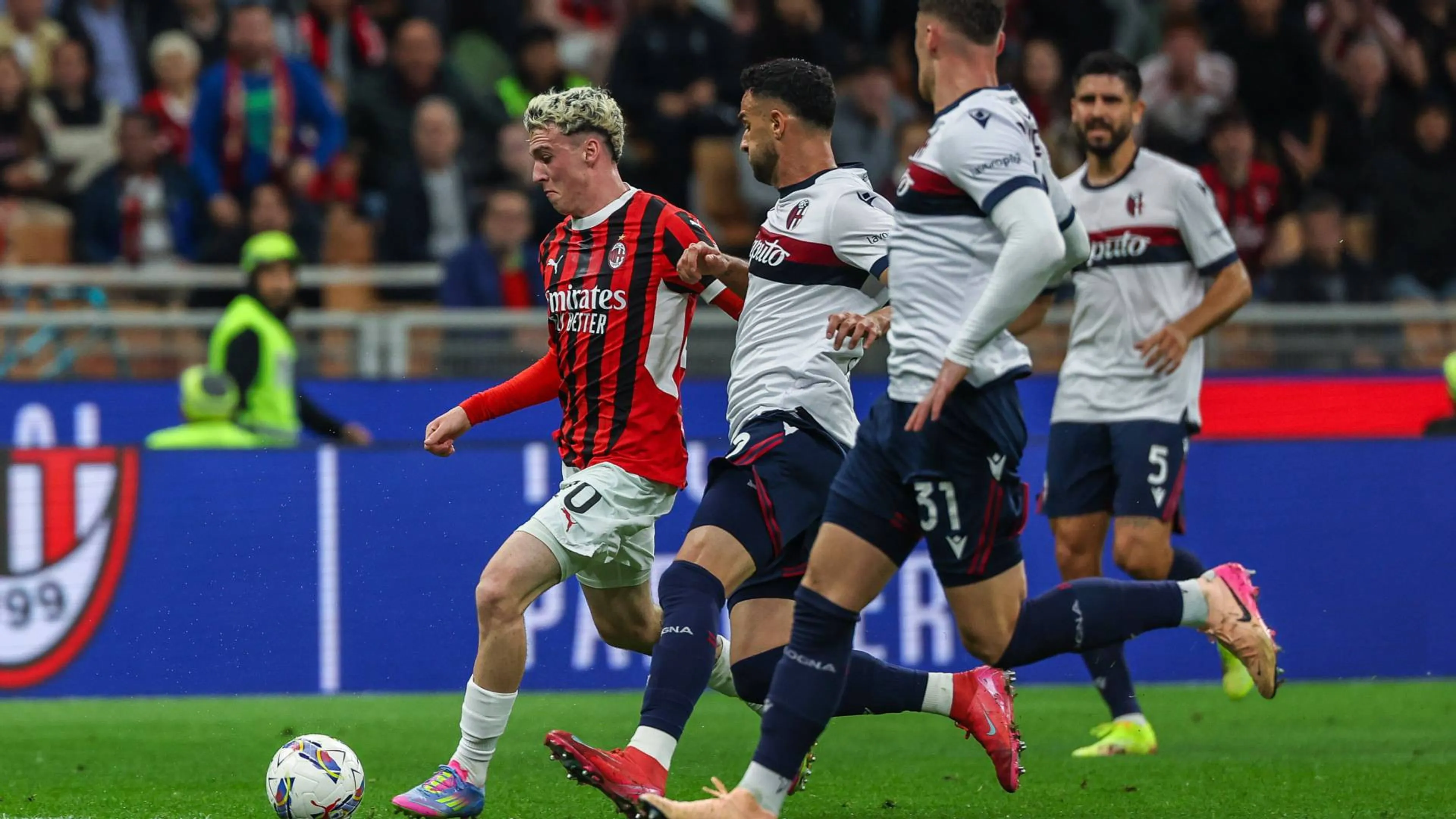 Incredibile in Milan-Bologna: due infortuni in 30 minuti!