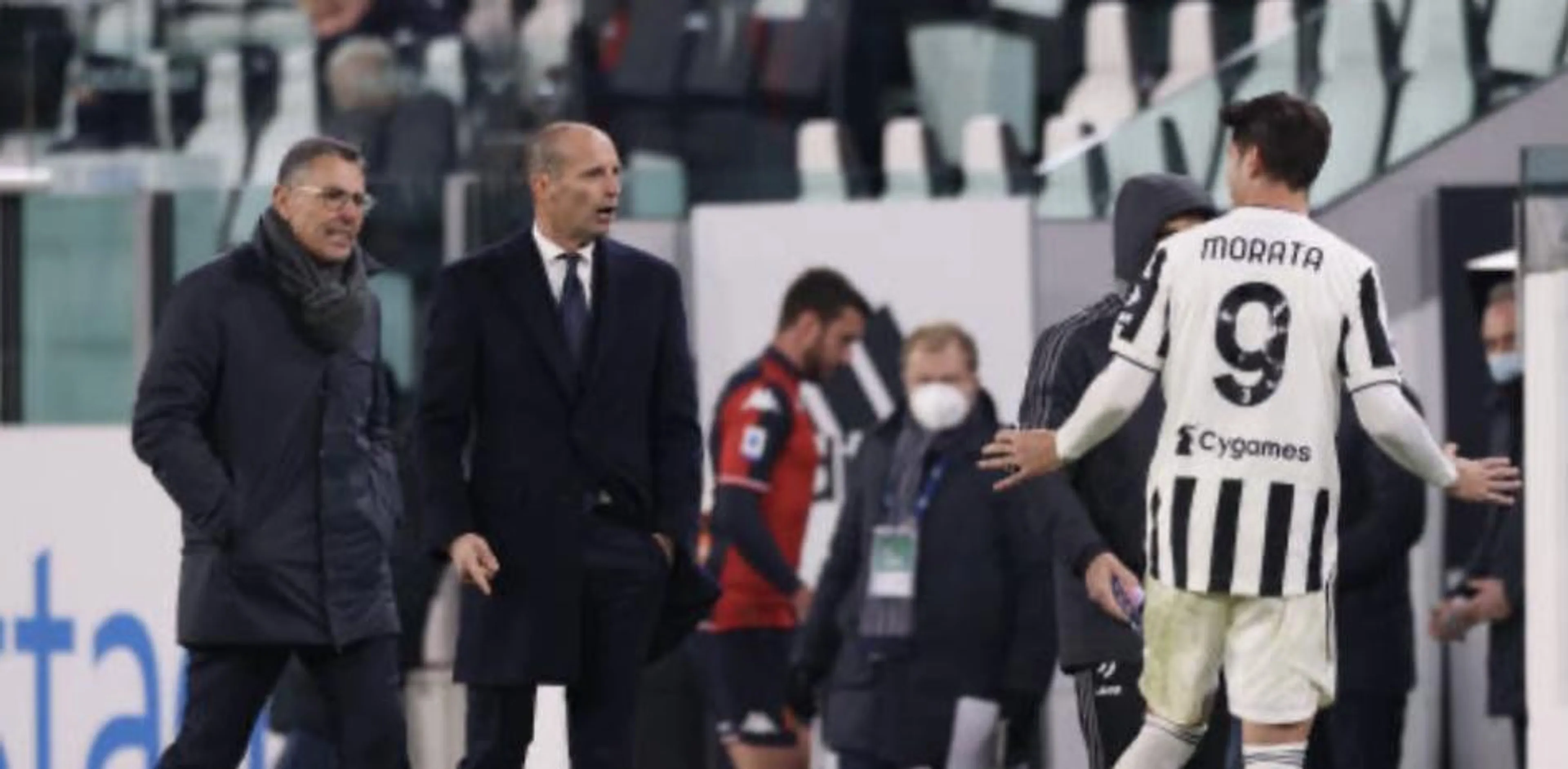 Copertina di Scintille Allegri-Morata, il tecnico: “Devi stare zitto”. L’attaccante poi spegne le polemiche
