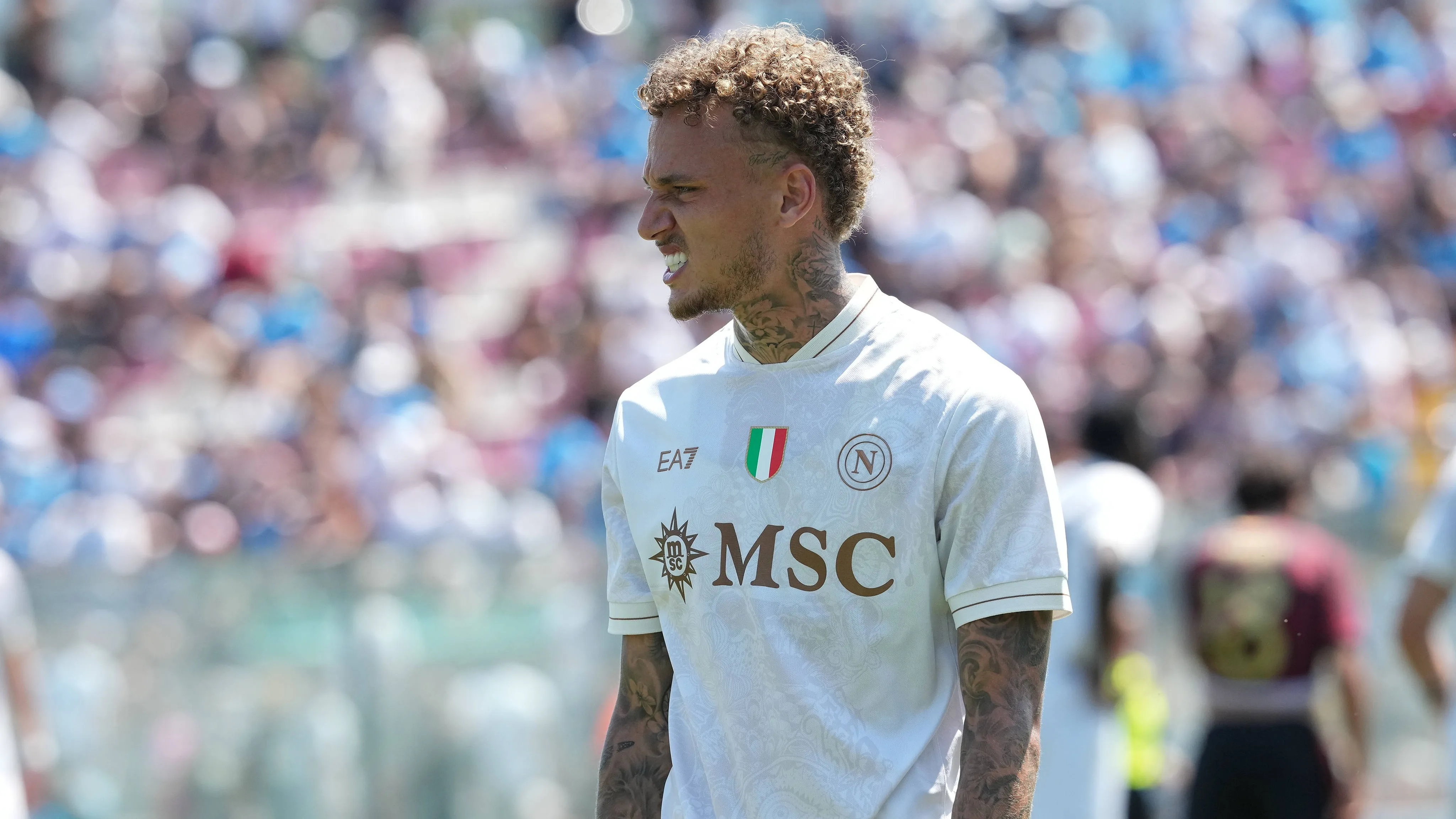 Noa Lang durante un'amichevole