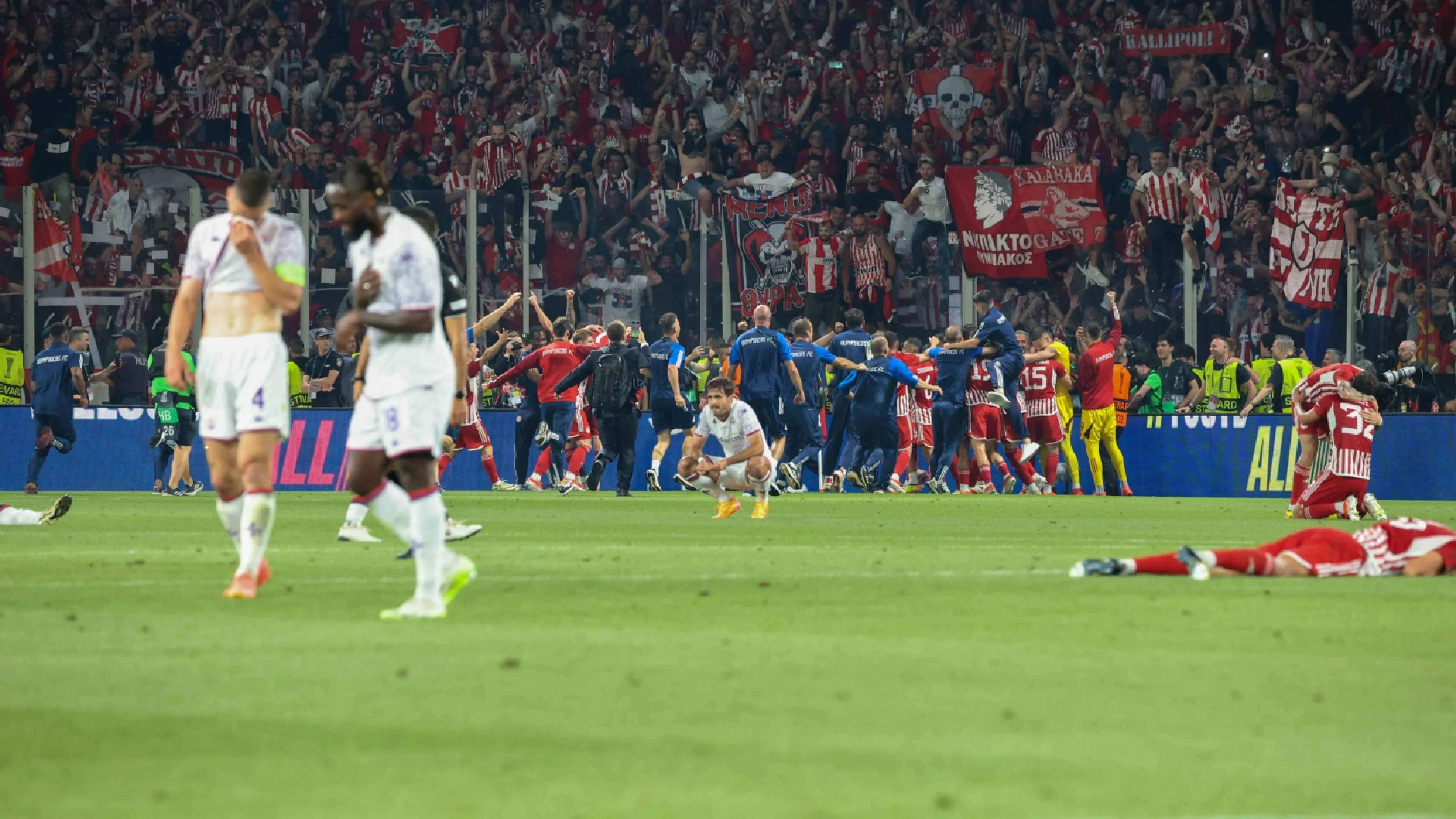 Olympiacos-Fiorentina, Conference stregata per la Viola: El Kaabi la decide ai supplementari
