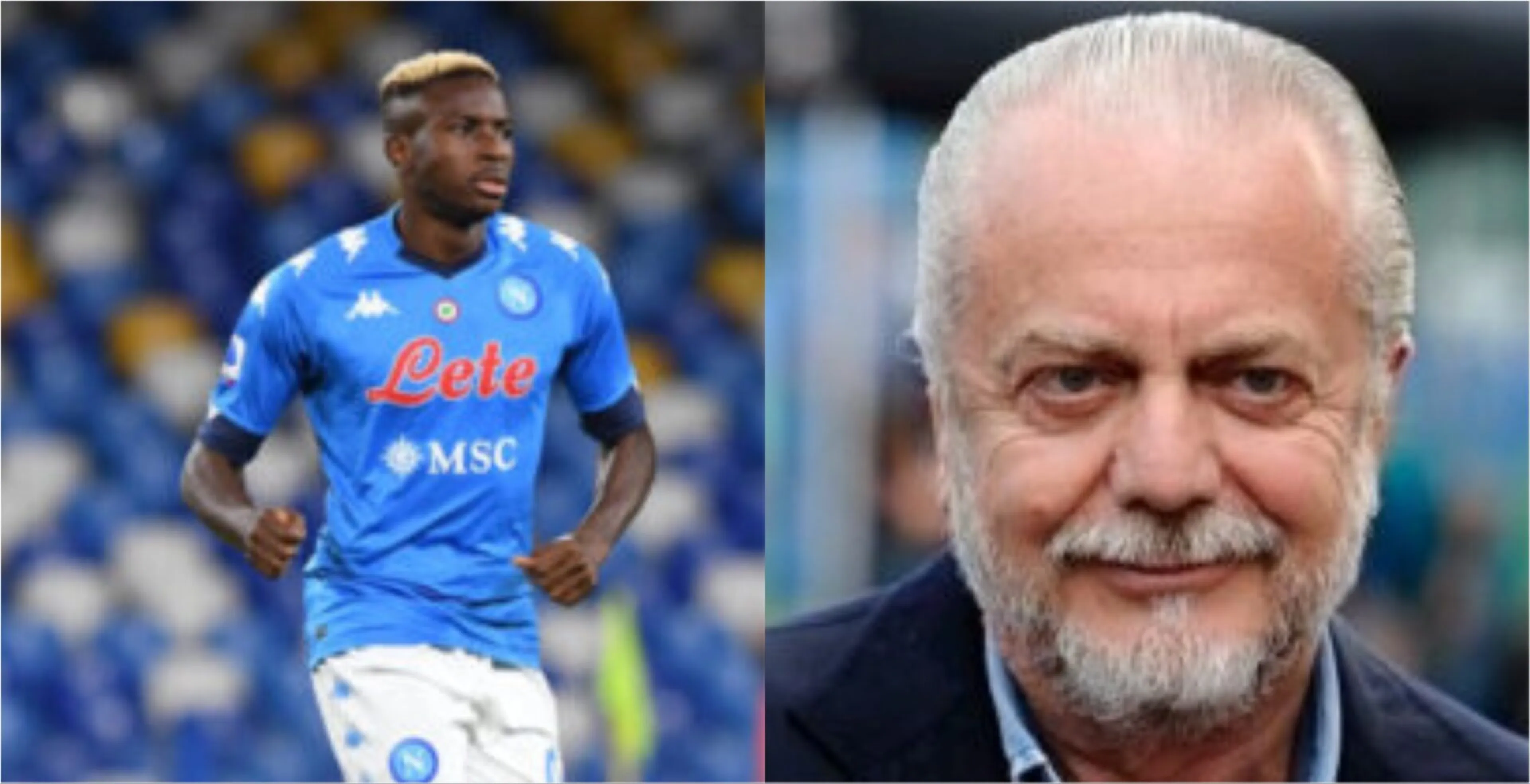 Copertina di “90 giorni così col c**** che va in Coppa d’Africa”, spunta audio (poi smentito) con le richieste di De Laurentiis al chirurgo di Osimhen