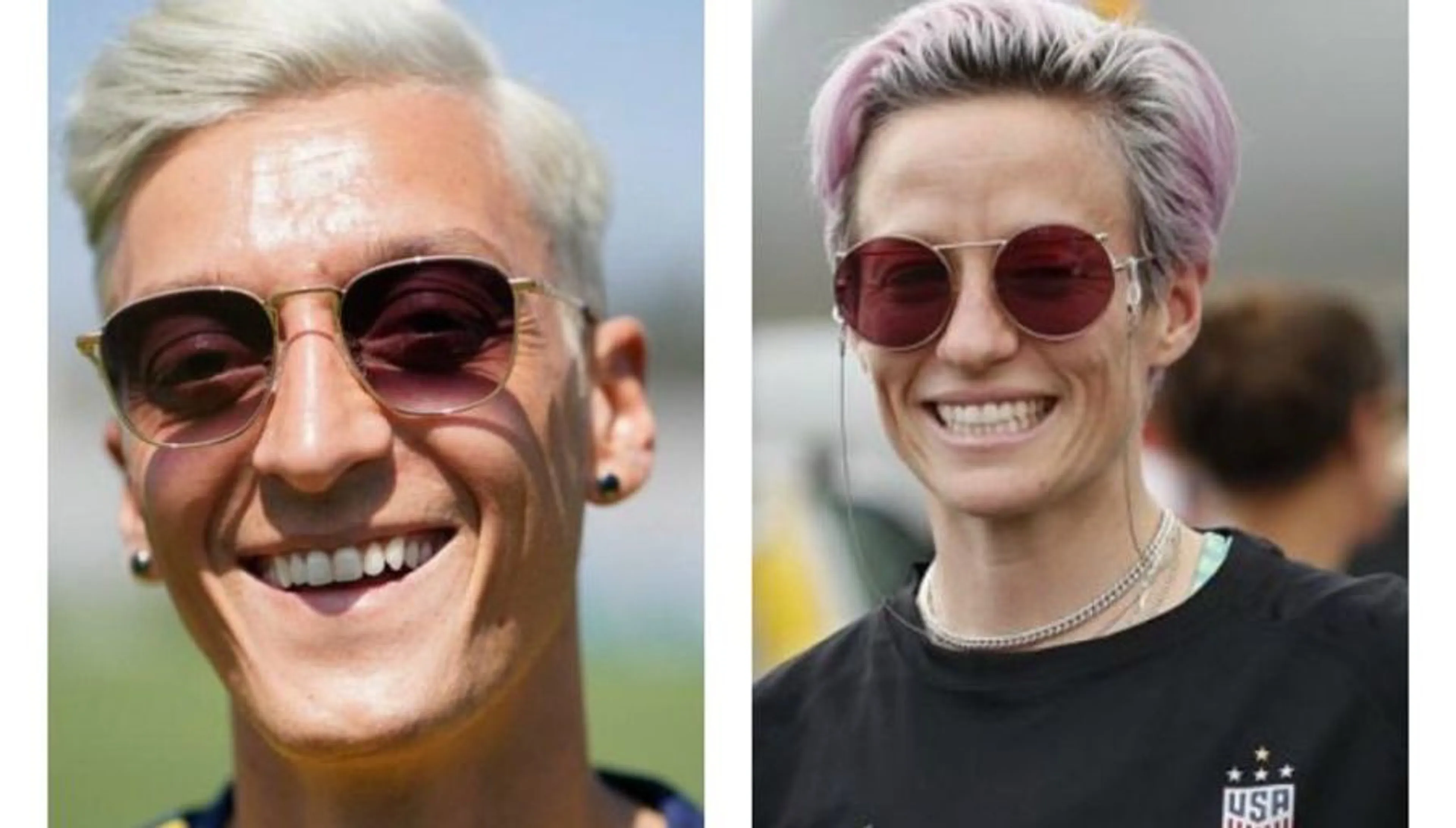 Copertina di Özil cambia look, Aubameyang nota una certa somiglianza con la Rapinoe