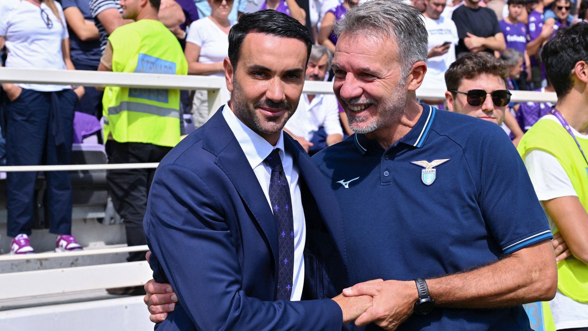 palladino-e-baroni-abbracciati-prima-di-fiorentina-lazio