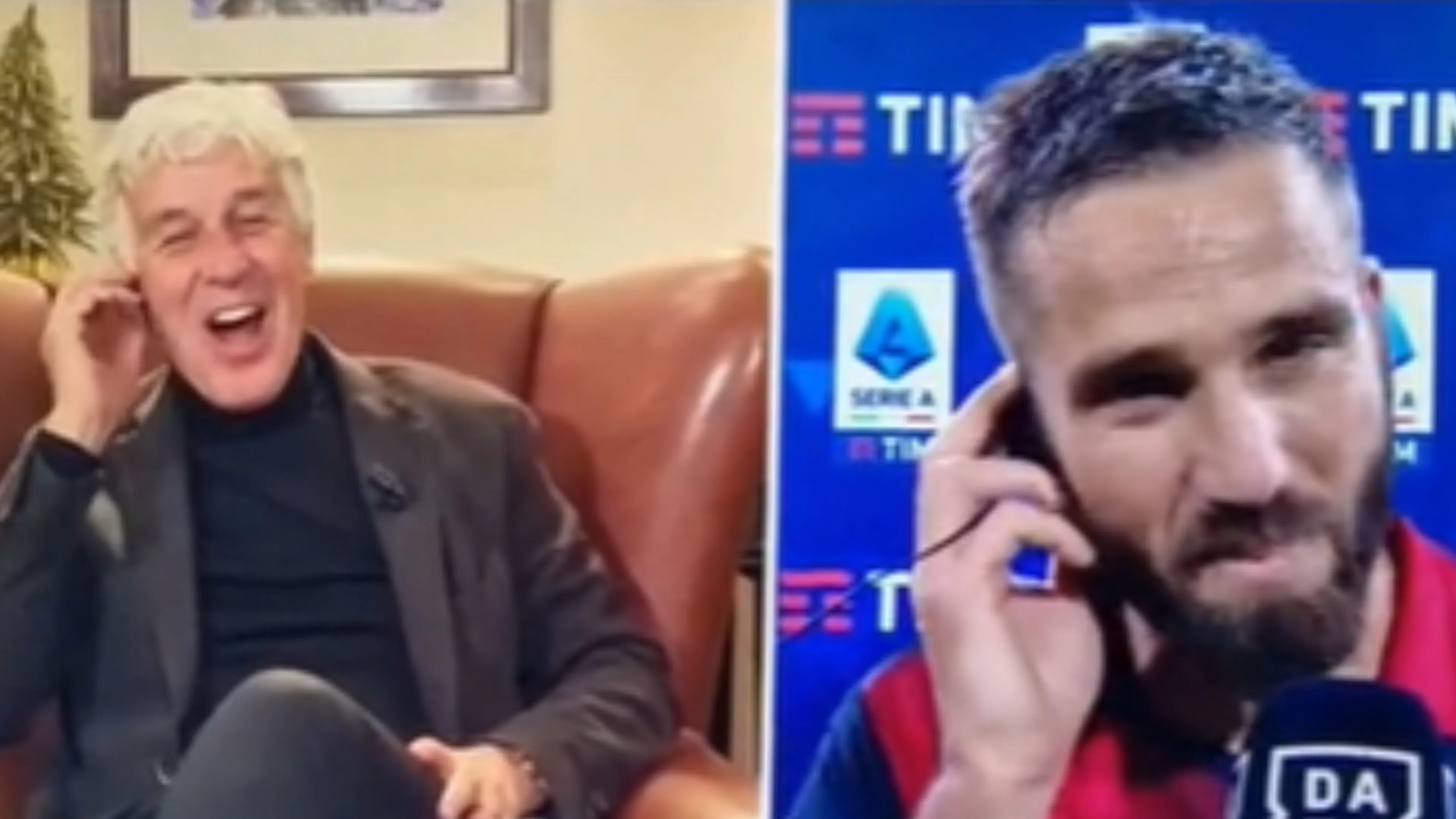 Gasperini fa i complimenti a Pavoletti ma la sua risposta in diretta tv spiazza tutti