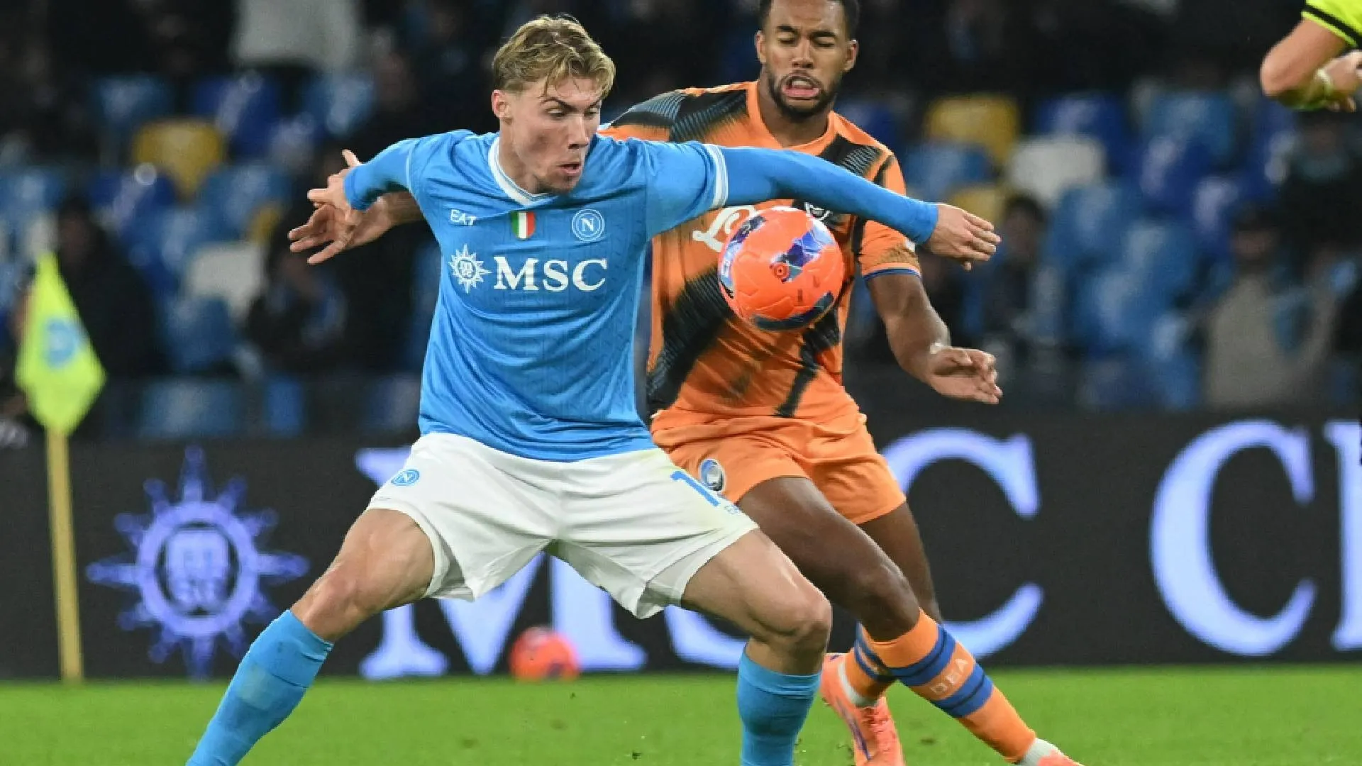 Rasmus Hojlund in azione di gioco