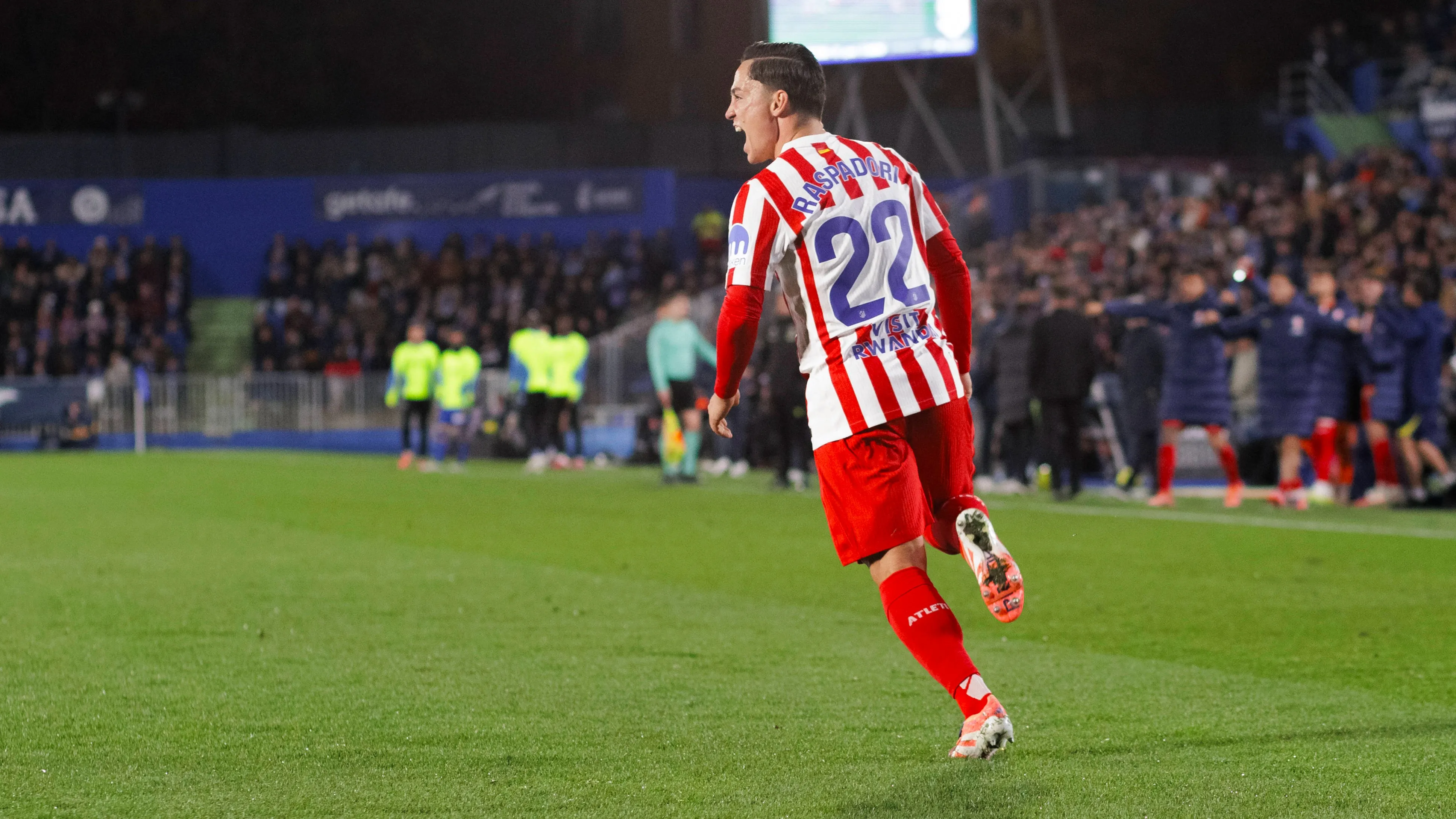 raspadori con la maglia dell'atletico madrid