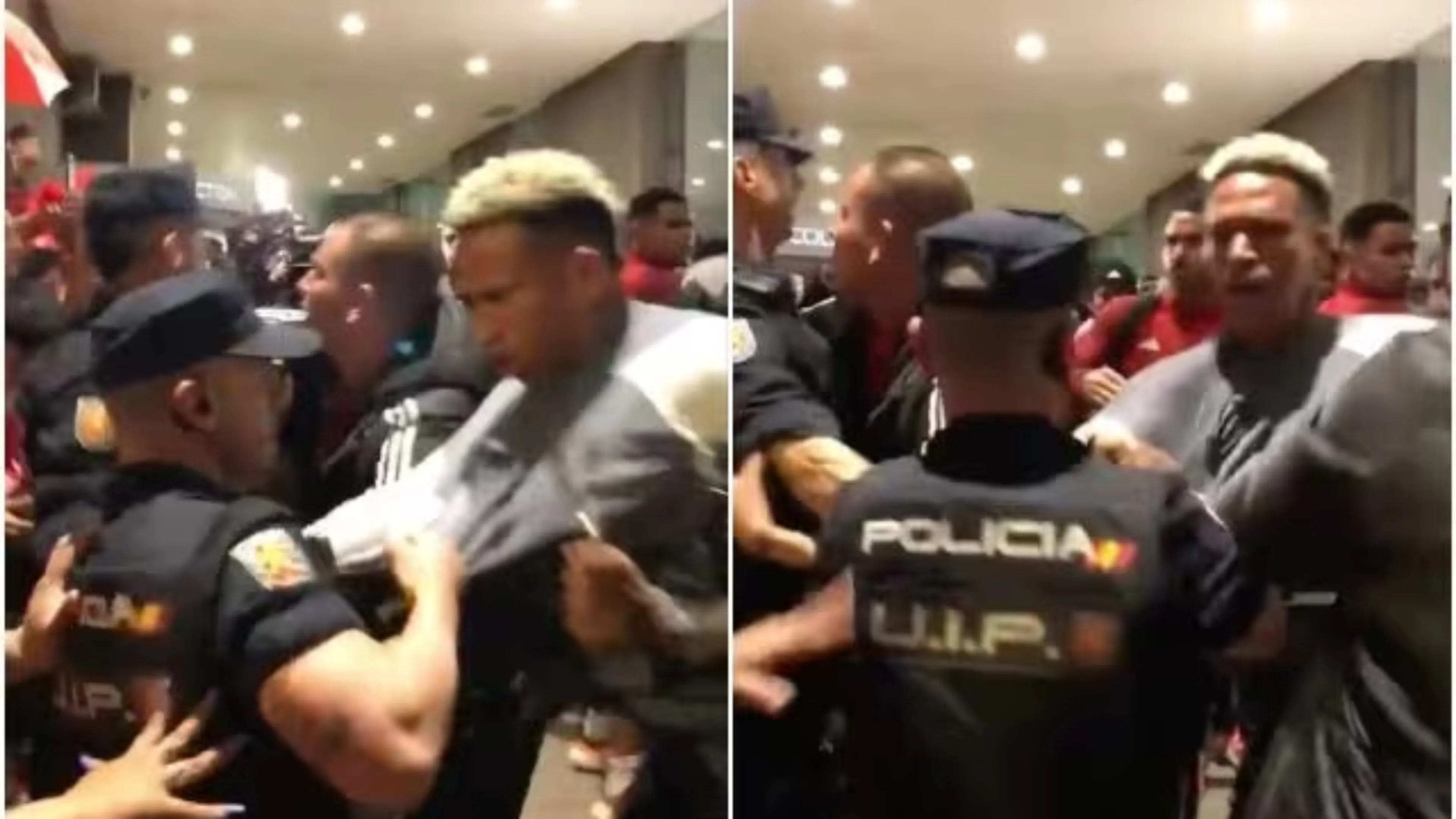 Copertina di Incredibile rissa tra i giocatori del Perù e la polizia di Madrid (VIDEO)
