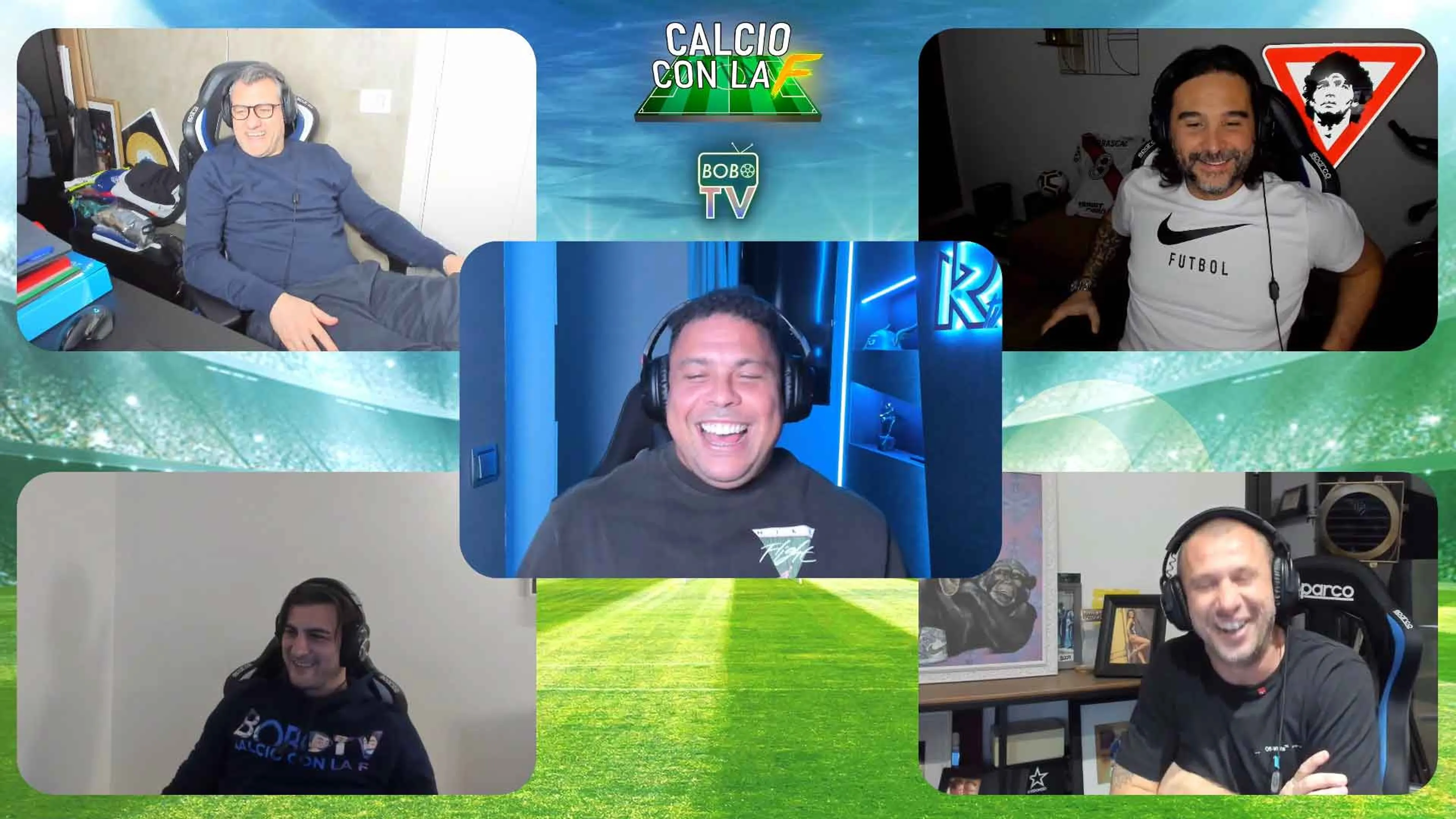 Copertina di Ronaldo show alla Bobo tv: “Con Ventola all’Hollywood davamo spettacolo”. Poi sulla serie A: “Non si è mai evoluta, perciò non è più al top”