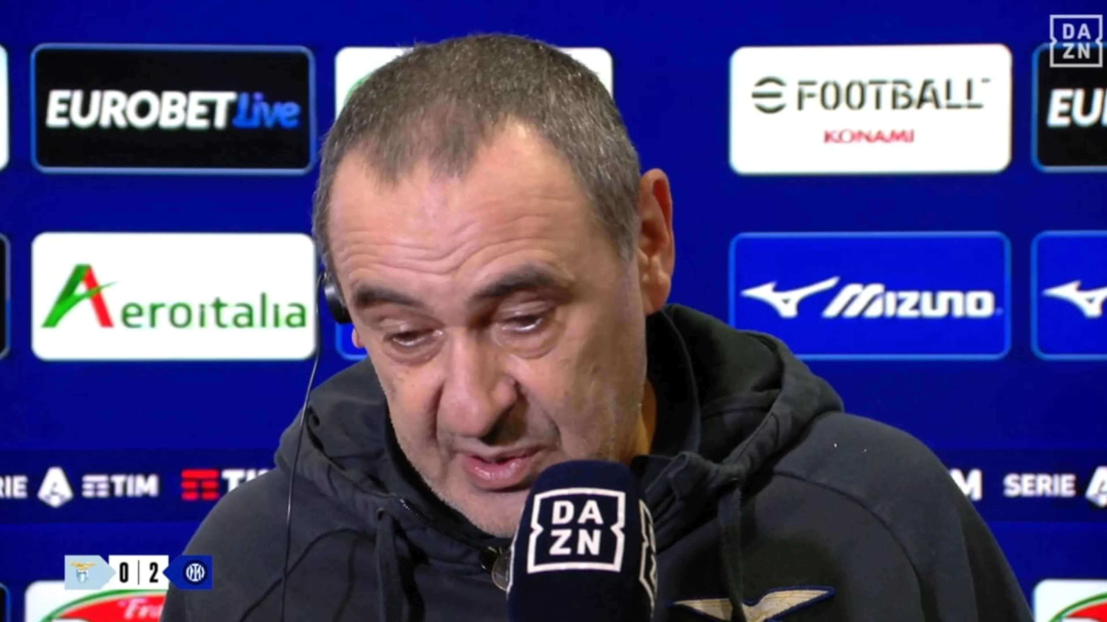 Copertina di Lazio-Inter, Sarri lapidario: "Cosa ci manca quest'anno? Gli attaccanti"
