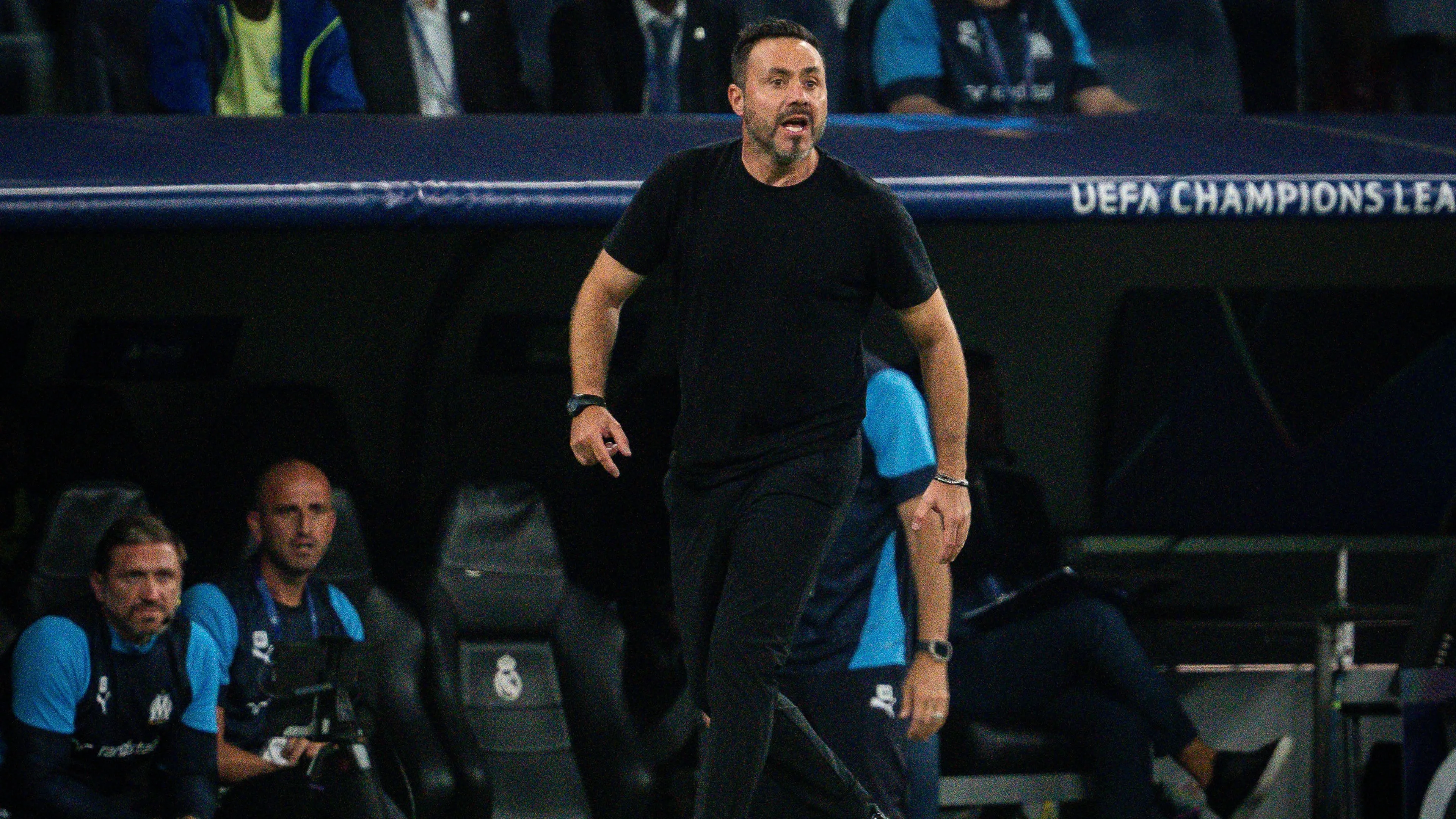 Real Madrid-Marsiglia, rabbia De Zerbi: "Secondo rigore ingiustificato e vergognoso"