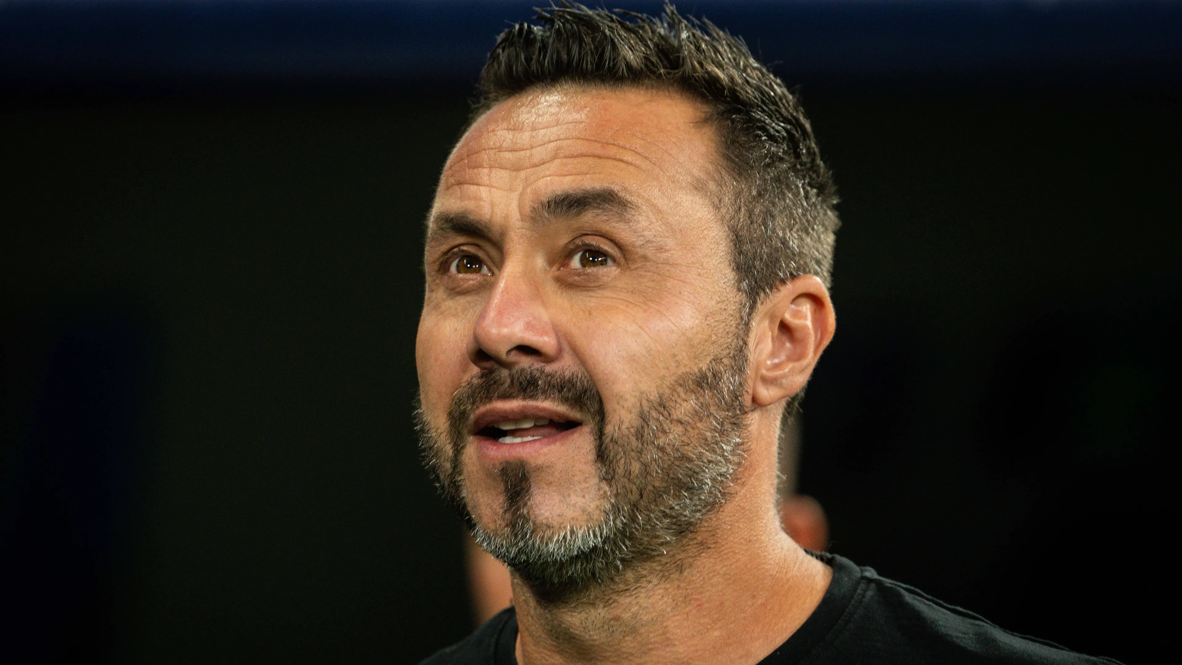 Roberto De Zerbi sulla panchina del Marsiglia