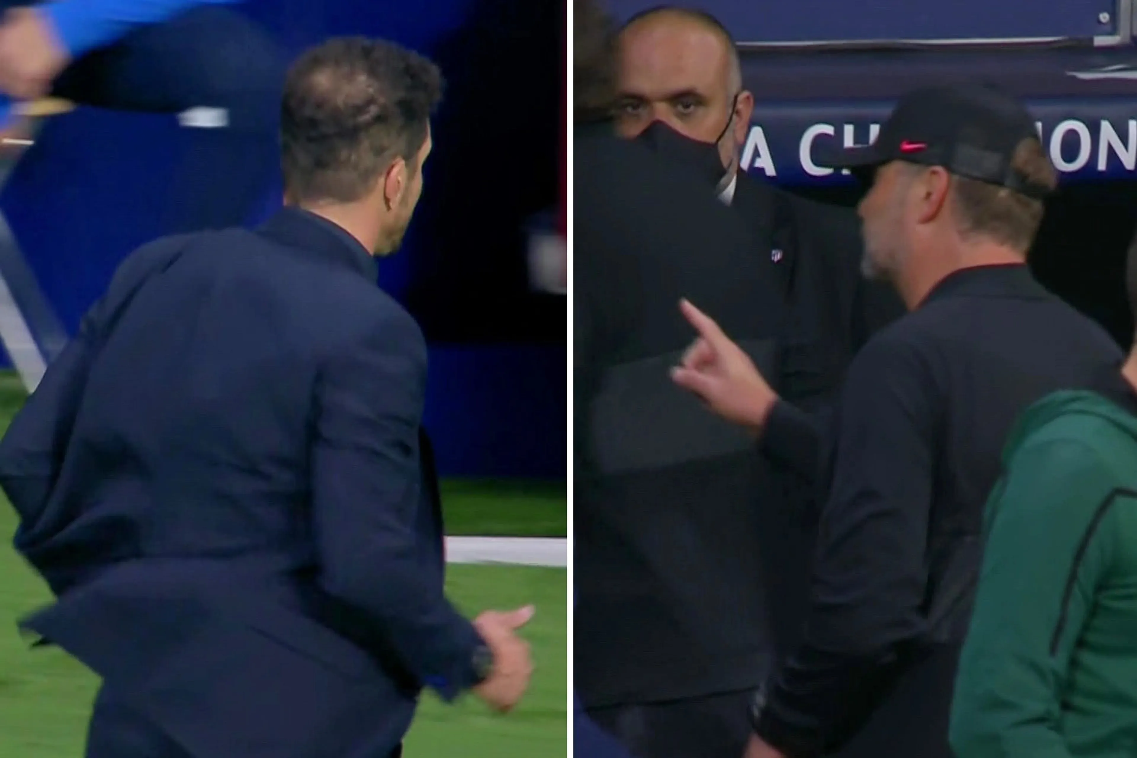 Copertina di Champions League, Simeone non stringe la mano a Klopp: la reazione del tedesco
