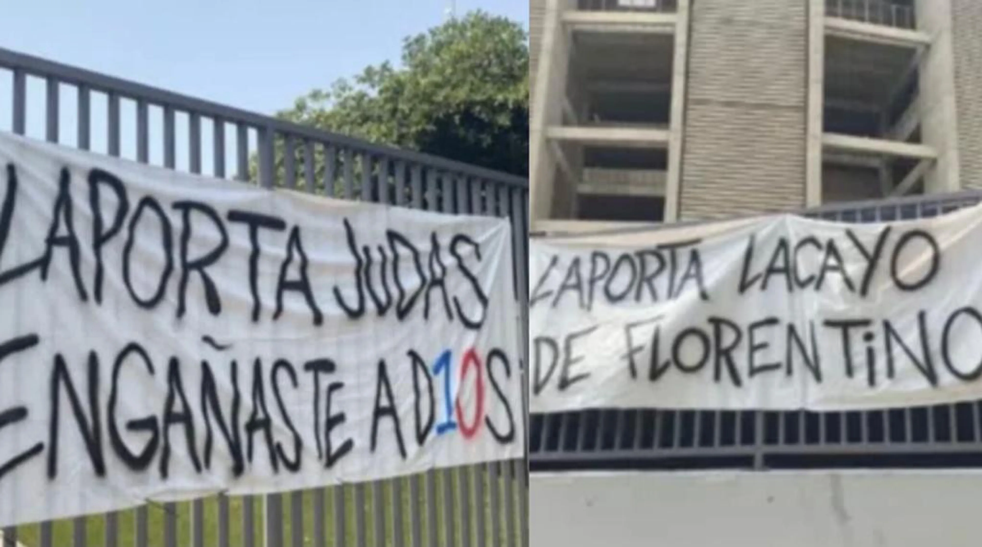 Copertina di Tifosi del Barça infuriati: striscioni contro Laporta: “Cameriere di Florentino”