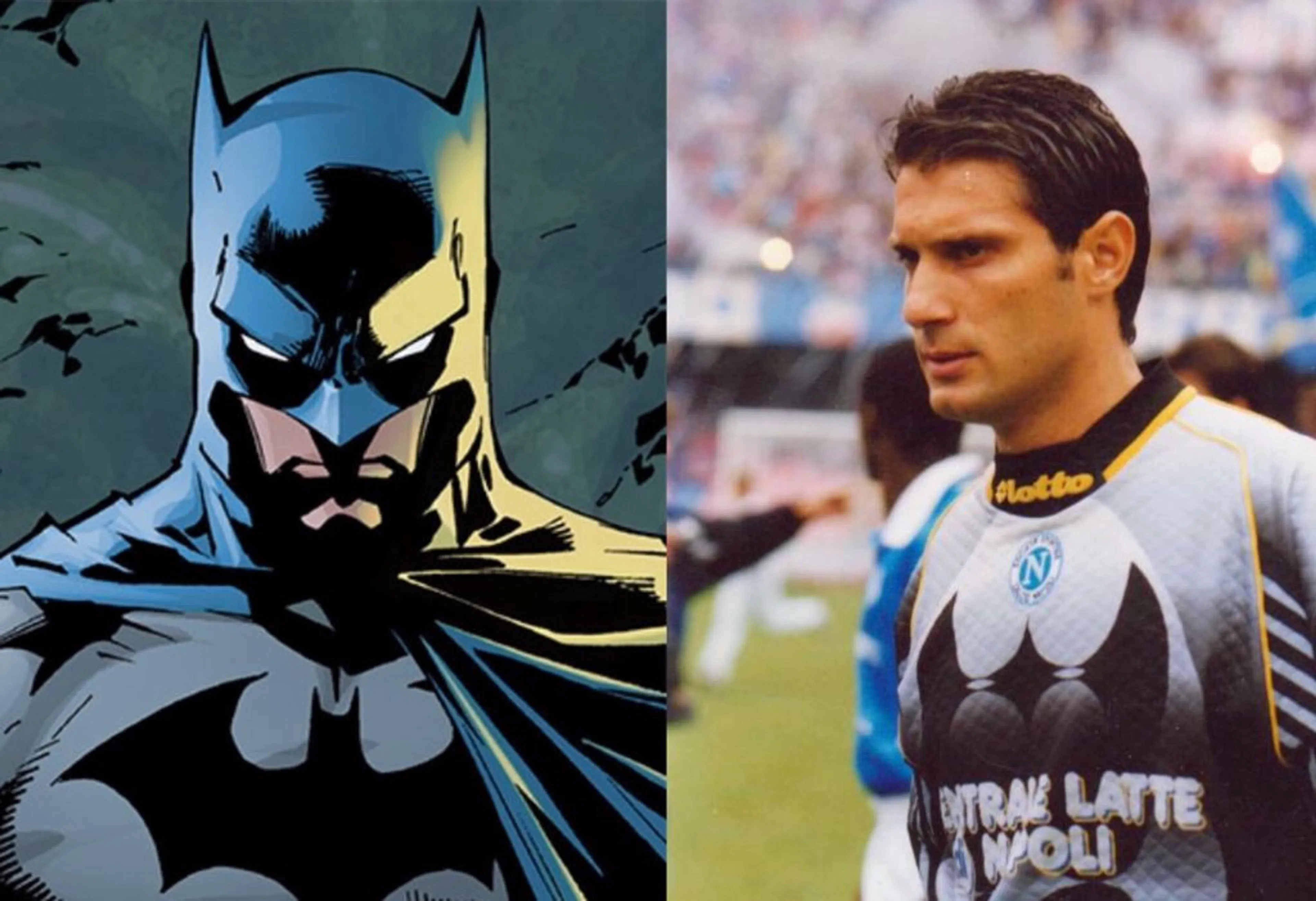 Copertina di Taglialatela vs Batman: l’ex portiere costretto a cambiare il suo logo