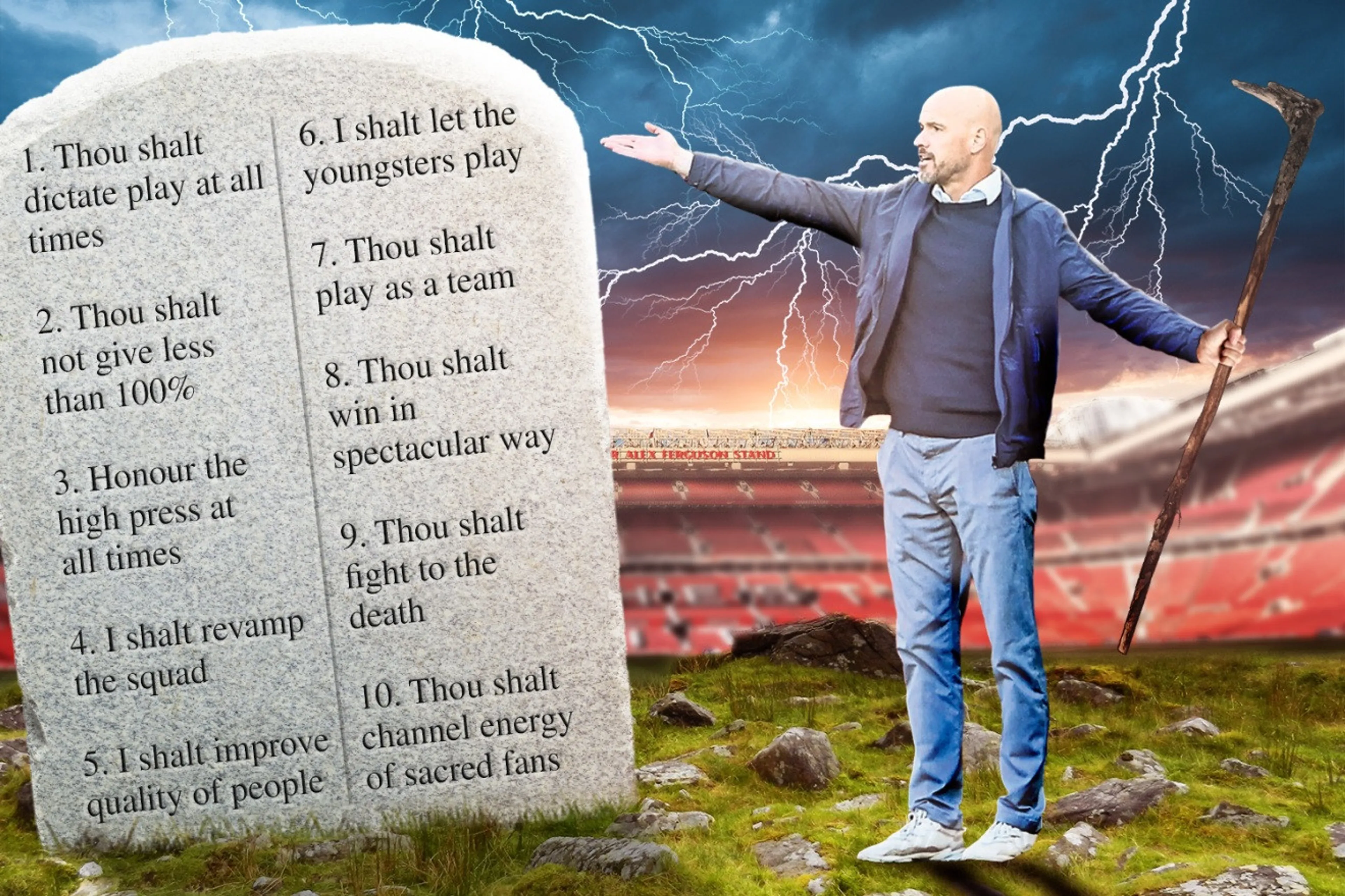 Copertina di Manchester United, ten Hag detta i suoi 10 comandamenti: vuole riportare il club ai vertici
