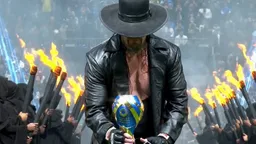 Nella finale tra Ronaldo e Milinkovic-Savic spunta... l'icona del wrestling "The Undertaker"  (VIDEO)