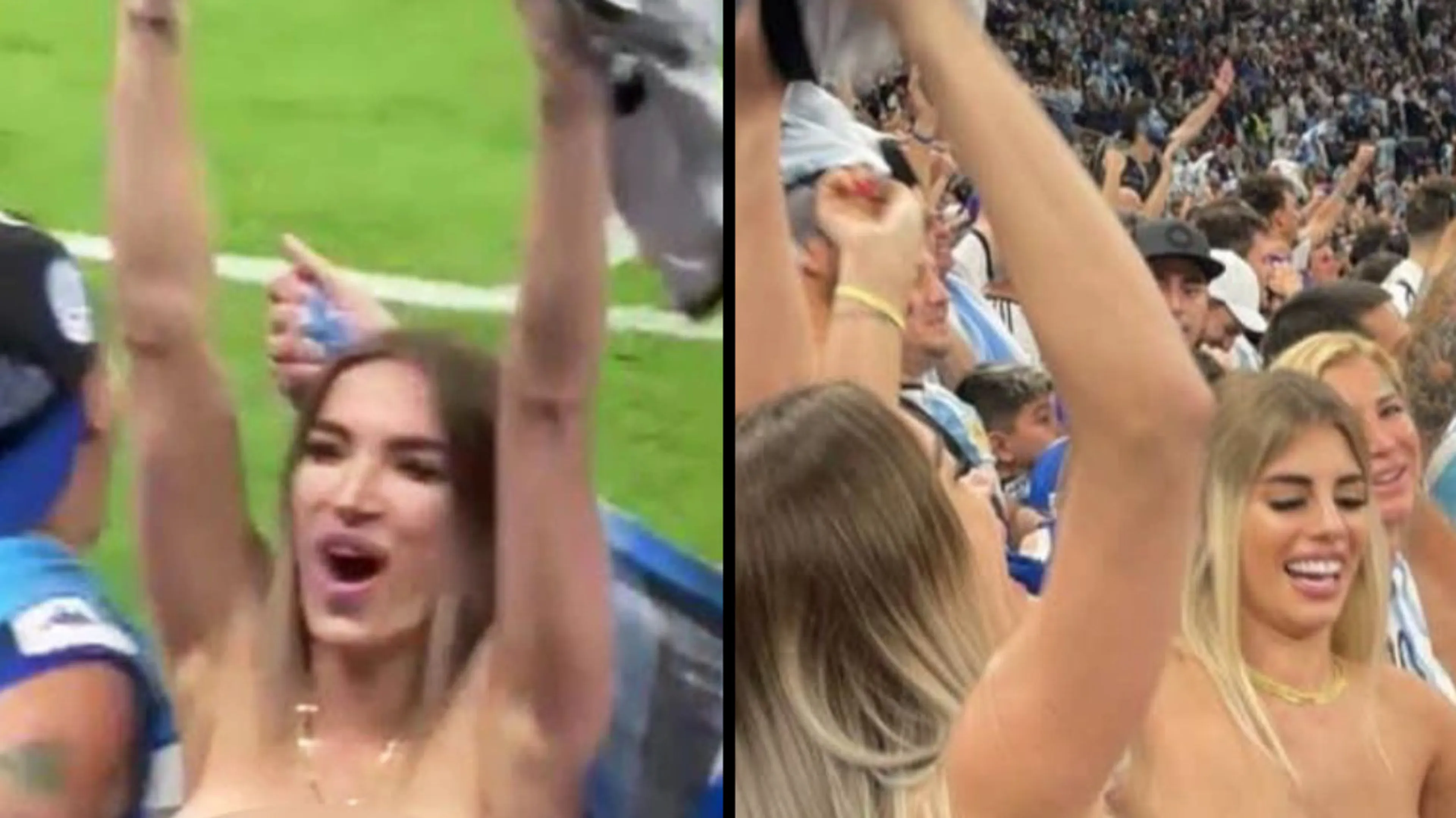 Copertina di Arresto? Prigione? Niente di tutto ciò: la tifosa argentina del topless ha già lasciato il Qatar