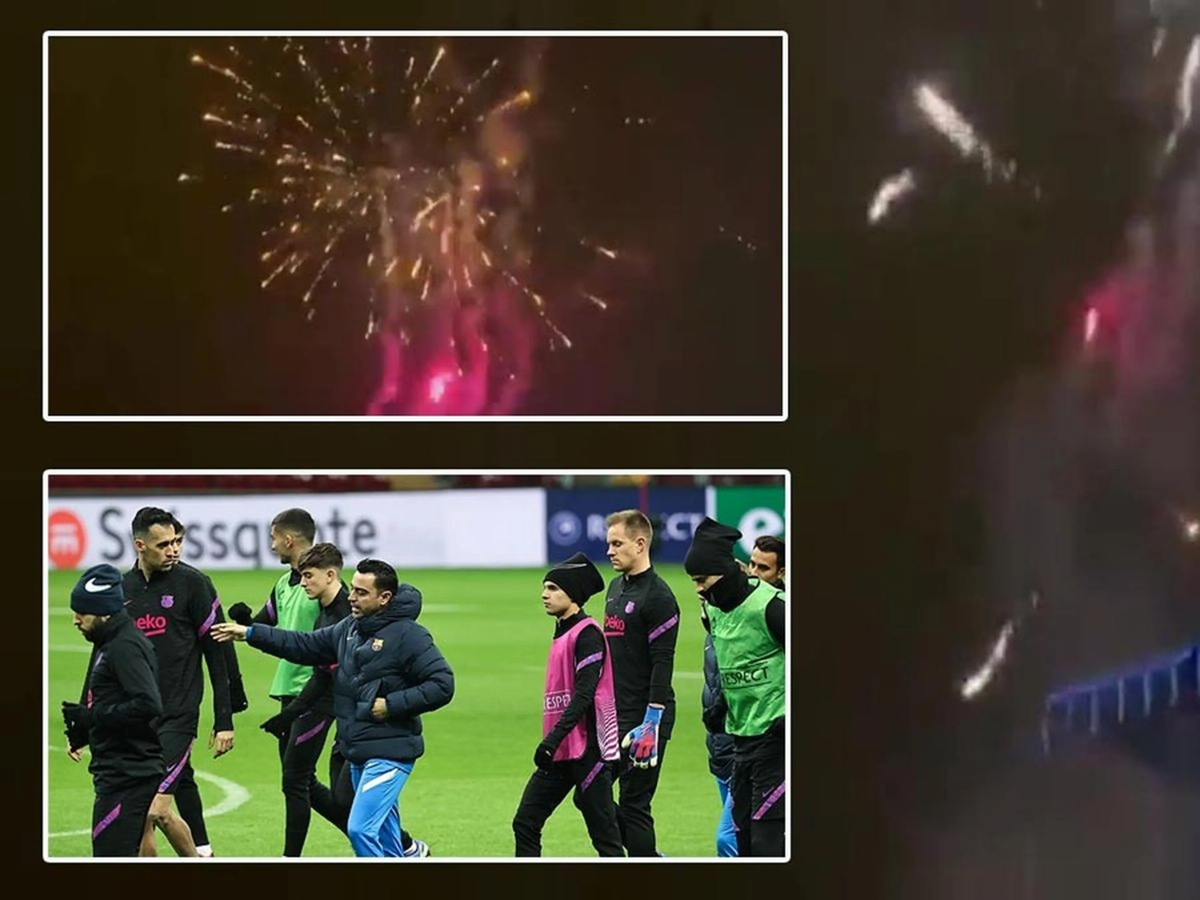Copertina di Il “benvenuto” dei tifosi del Galatasaray al Barcellona: fuochi d’artificio per tutta la notte davanti all’hotel (VIDEO)