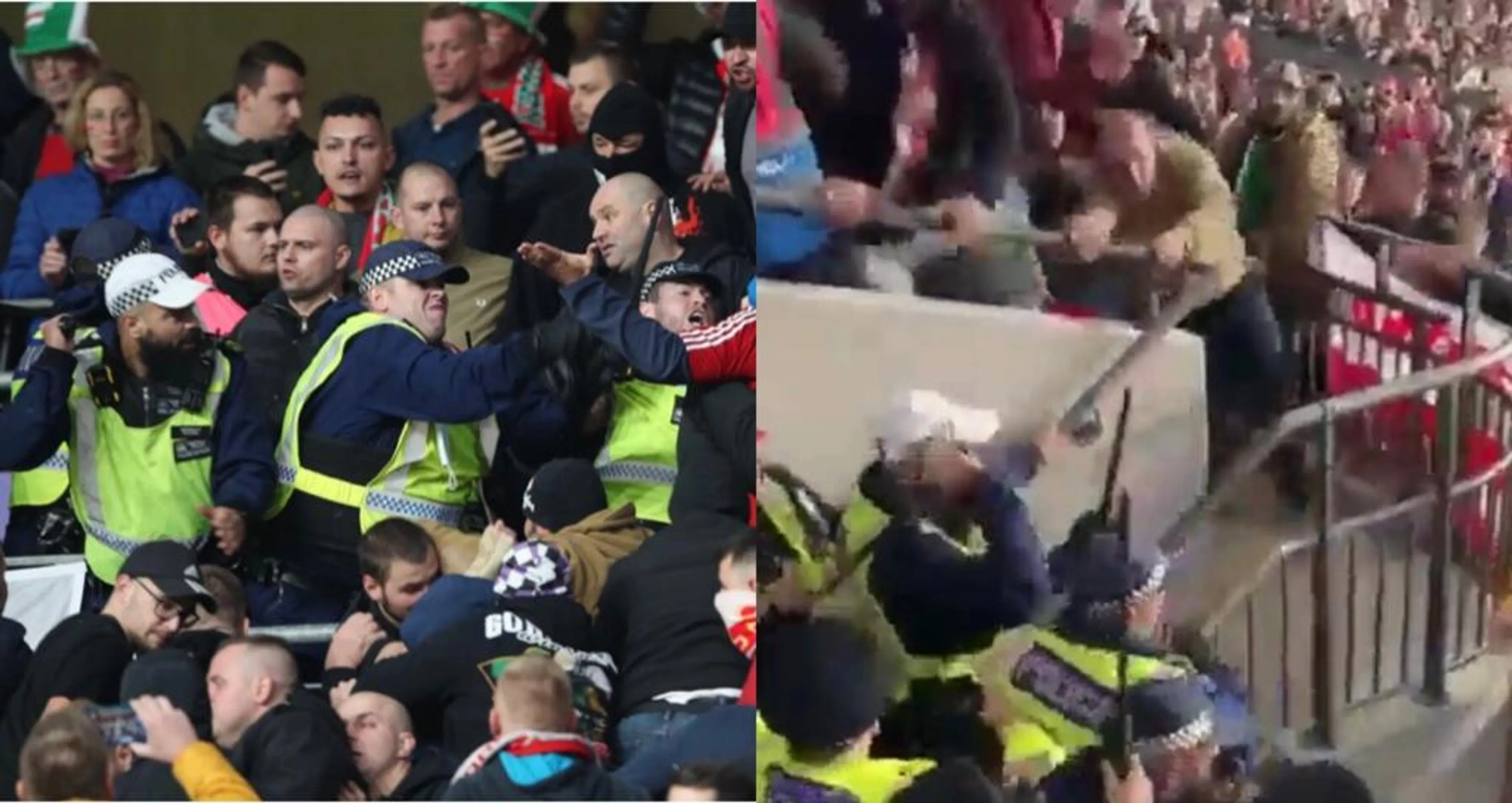 Copertina di Terrore ungherese a Wembley: hooligans costringono polizia inglese a ‘scappare’ (VIDEO)