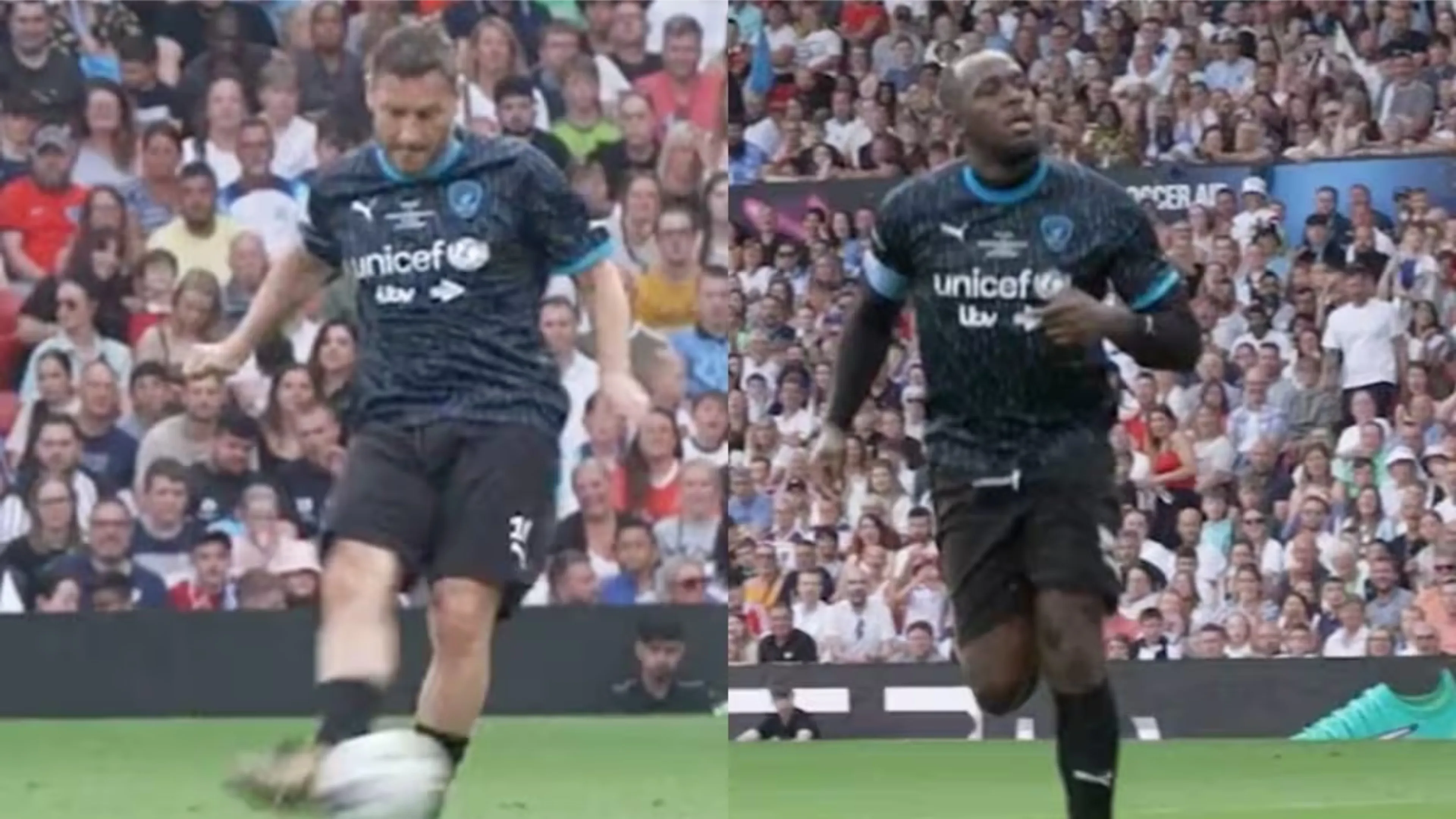 Copertina di Totti fa assist e Bolt segna: Old Trafford in delirio (VIDEO)