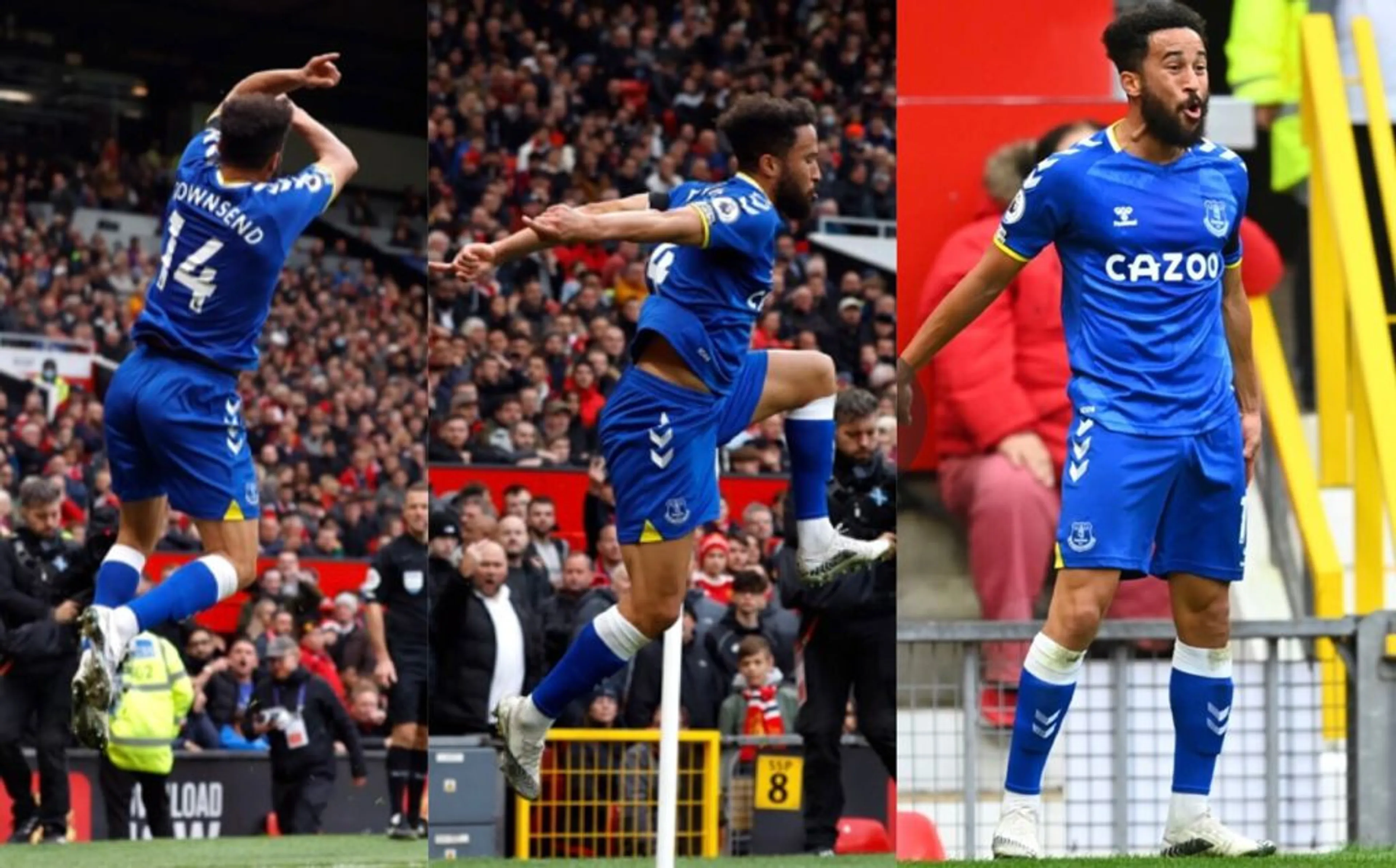 Copertina di Man Utd-Everton: Townsend festeggia come Ronaldo e zittisce Old Trafford. Il web si scatena