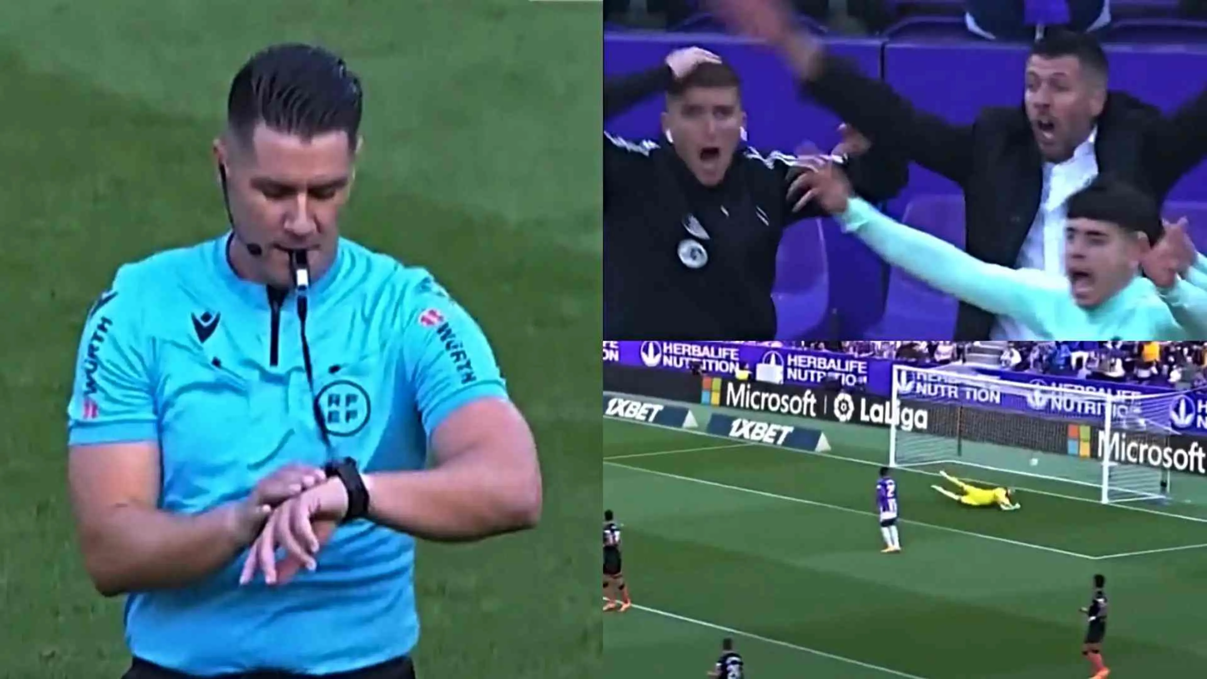 Situazione assurda in Valladolid Siviglia: l'arbitro fischia prima del gol e si scatena la rabbia in campo (VIDEO)